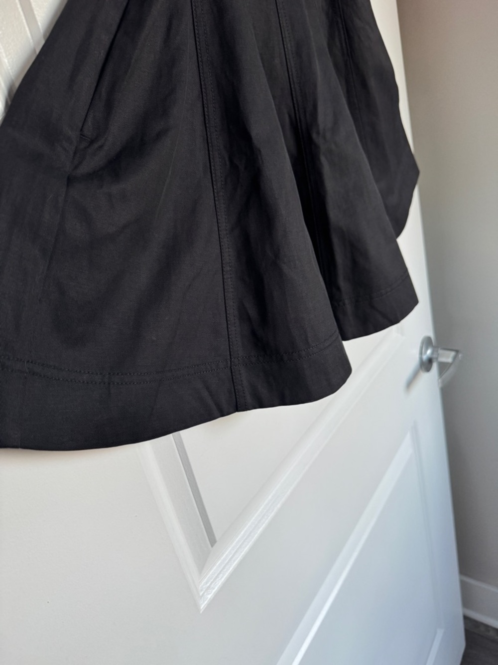 NWT!! | MADEWELL Women’s Seamed Open Squareneck Mini Dress | Jet Black | Size 00 - Picture 6 of 15